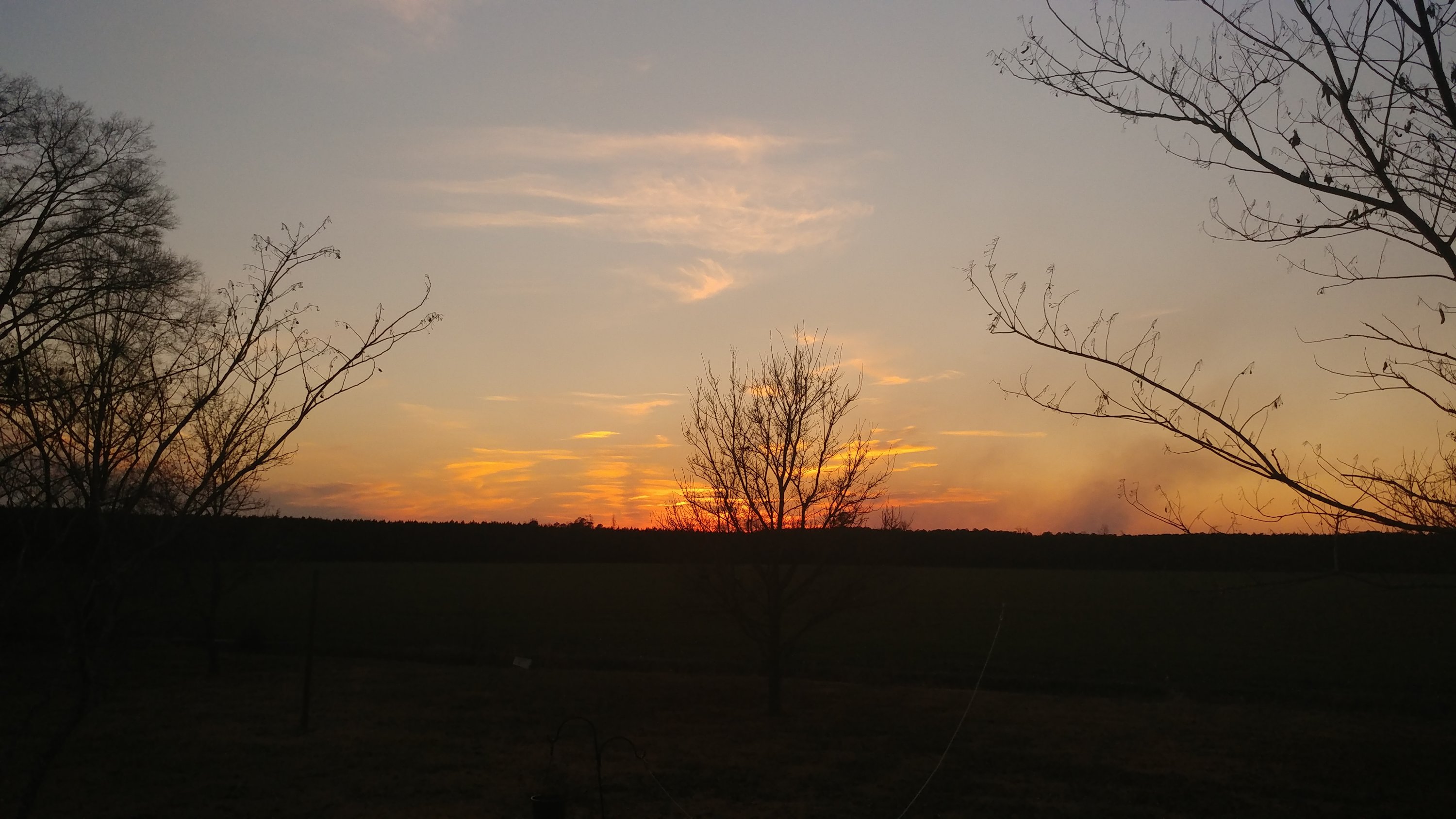 Another beautiful sunset at the homestead