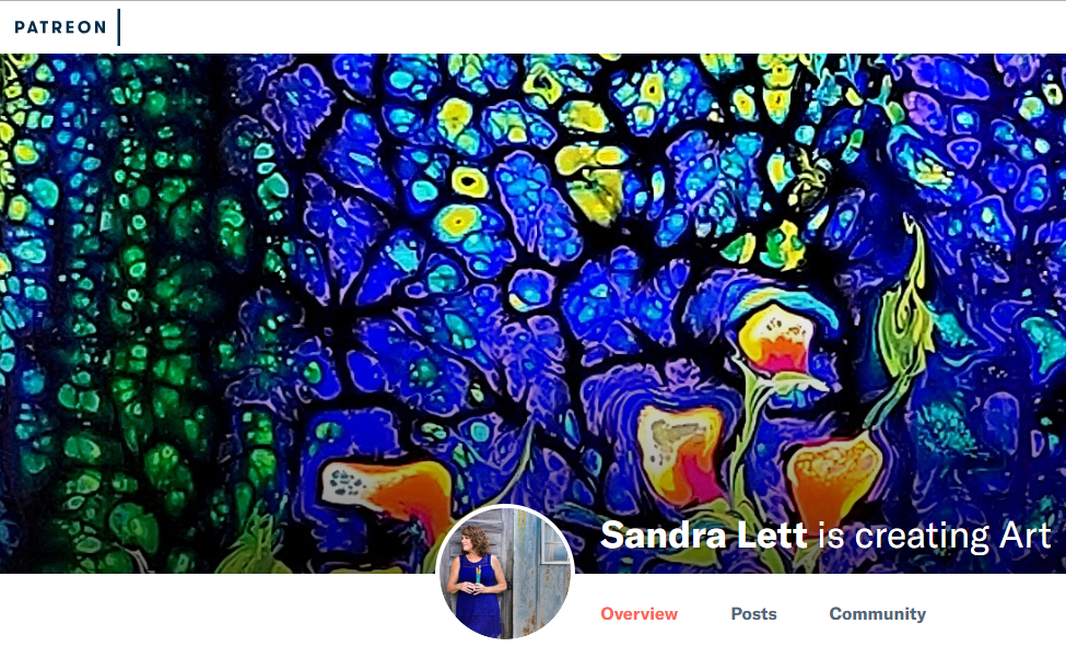 Sandra Lett is creating Art; Patreon