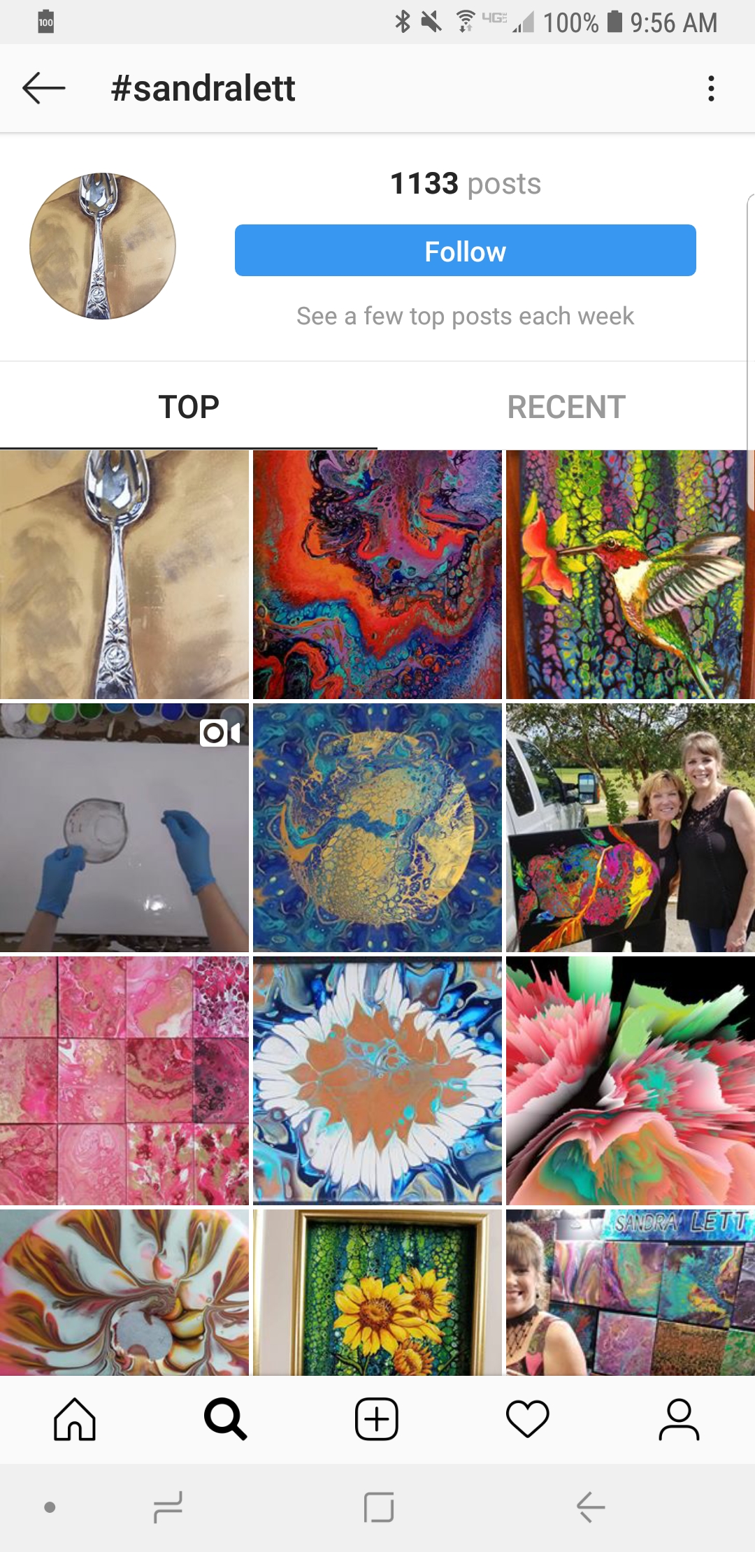 Follow hashtag on instagram